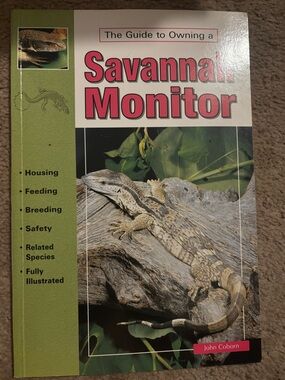 Monitor Lizard Care Book - Green and Beige
